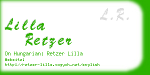 lilla retzer business card